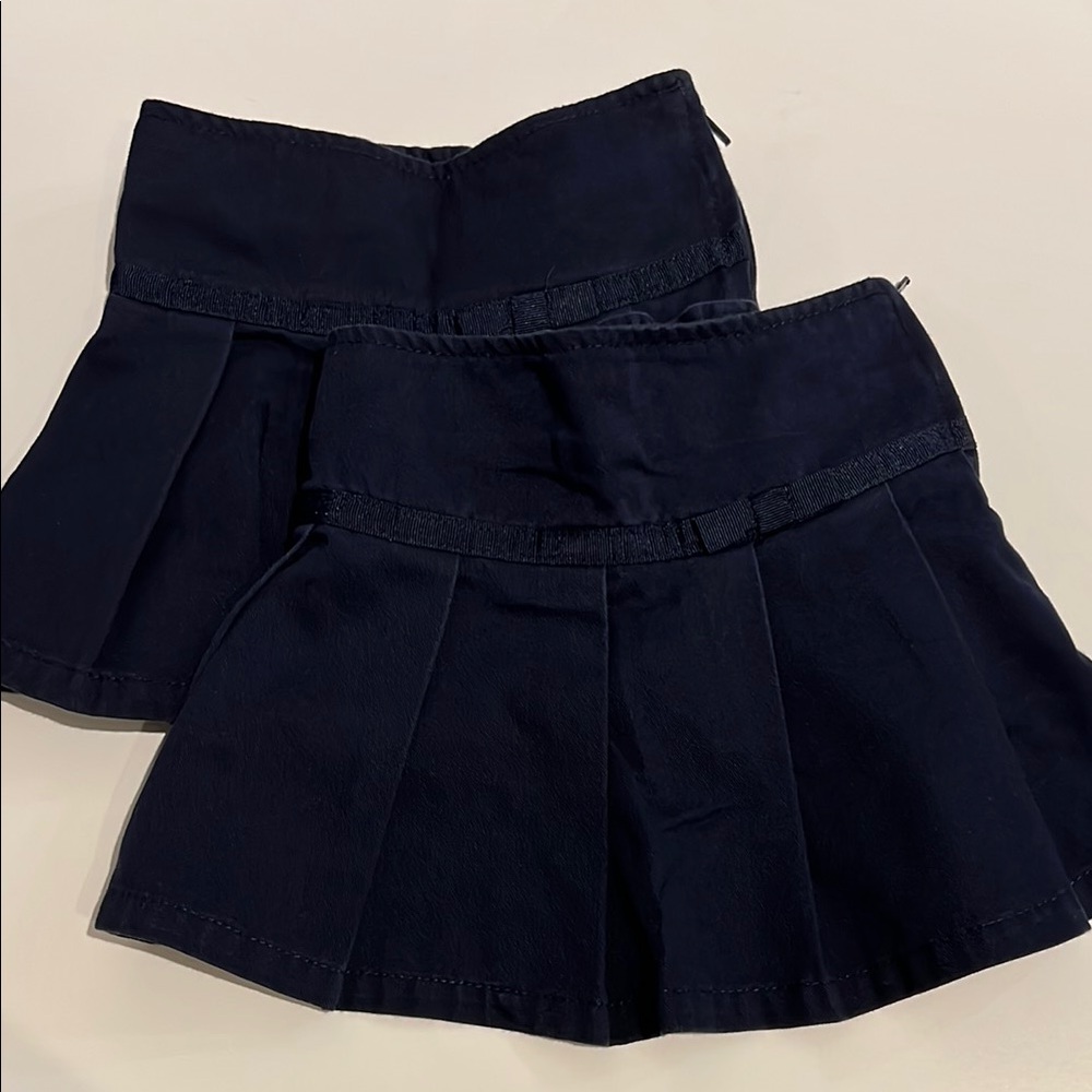 French Toast Lot of 2 Navy Blue Skorts Size 2T